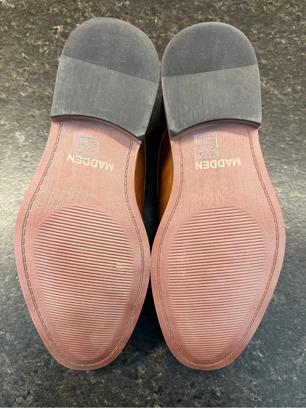 Madden Men's Leather Dress Shoes in Cognac, Size 11.5